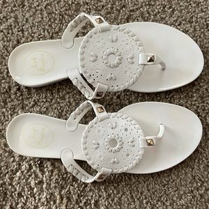 White size 8 Jack Rogers Sandals